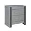 Ensemble de chambre à coucher argenté 5 pièces Lorenzo Glamour-143129553