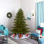 7.5' Lighted Artificial Spruce Christmas Tree