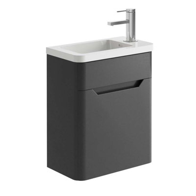 450mm Single Bathroom Vanity with Polyglomerate Basin
