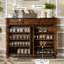 Nut-brown Solid + Manufactured Wood Shoe Storage Bench