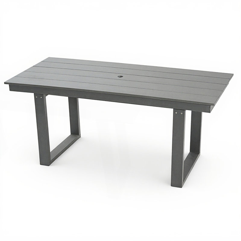 Outdoor Dining Table, Meeting Table, Gray