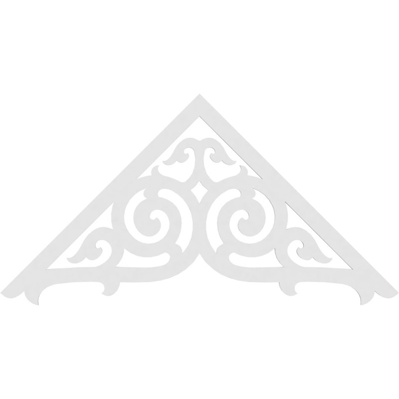 Athens Architectural Grade PVC Gable, 36" H x 72" W x 1" D, 12/12