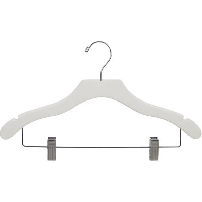 Wood Hangers With Clips for Dress/Shirt/Sweater