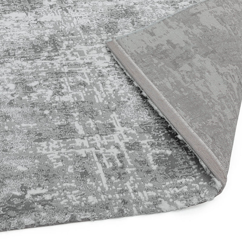 Abstract Modern Easy To Clean Abstract Rug For Dining Room Bedroom And Living Room, Rectangle 200 x 290cm, Chenille/Cotton
