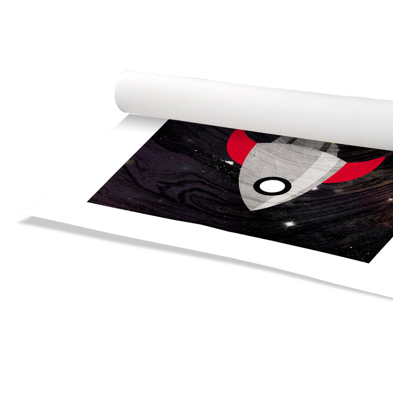Impression sur papier roulée «Spaceship Adventure», H 16 po x l 16 po x P 1 po
