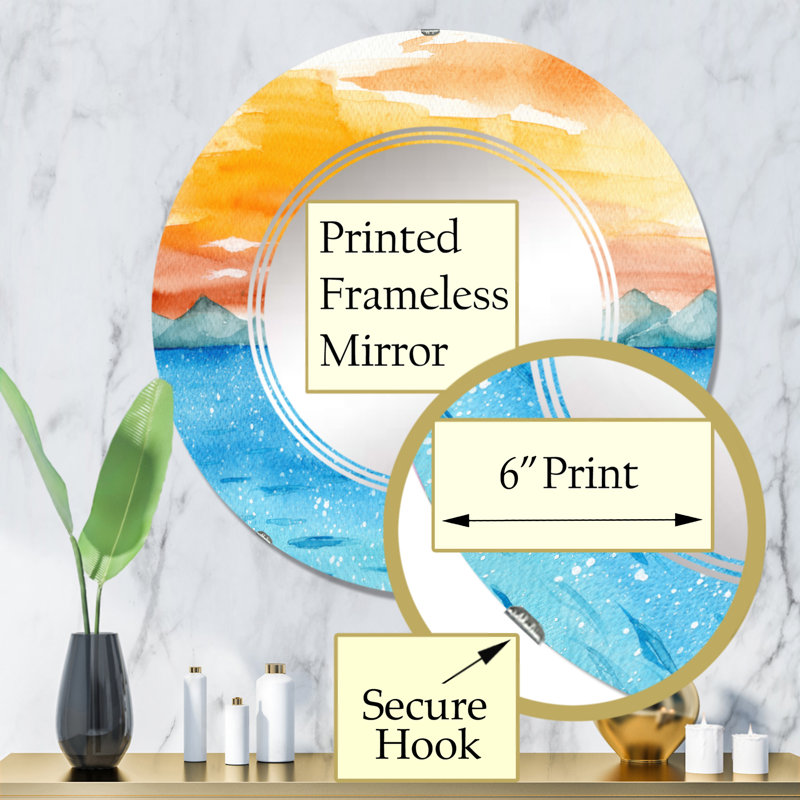 Miroir de salle de bain sans cadre, 32 po x 32 po