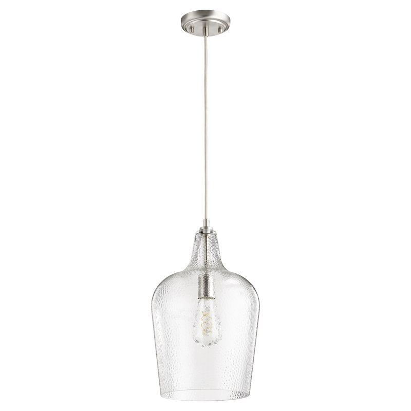 Beane 1 - Light Single Pendant, Satin Nickel