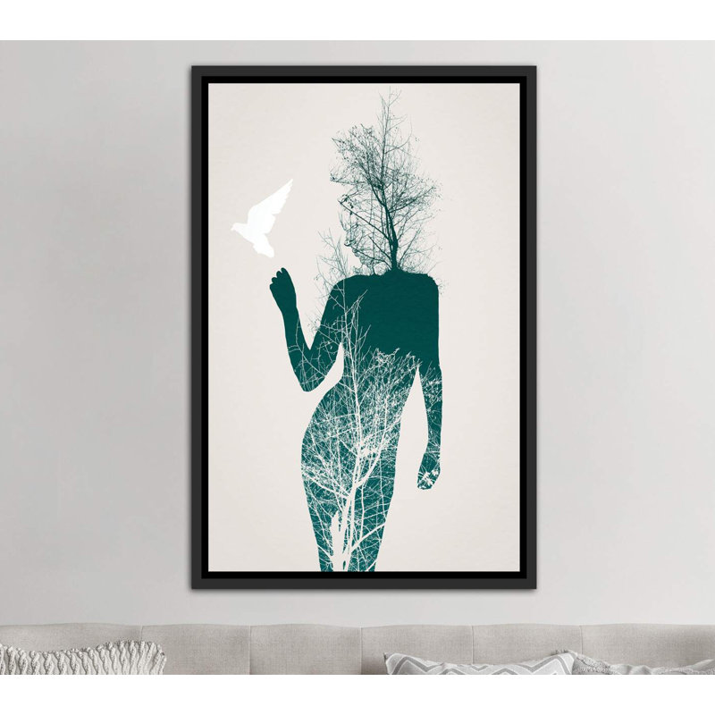 "bliss of solitude" par décor¡ niel taylor-impression sur image, H 26 po x l 18 po x 1,5 po, Toile avec cadre noir patiné