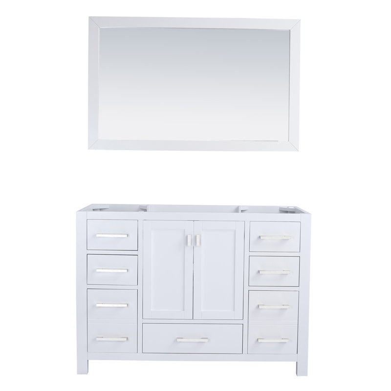 Wilson 48" White Oak Freestanding Bathroom Vanity Cabinet
