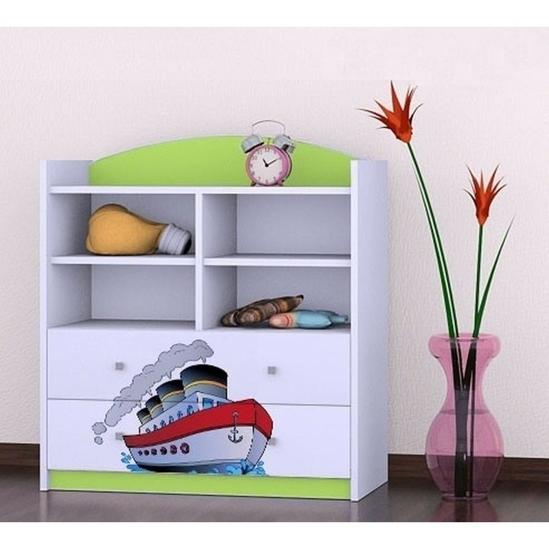 Gia 96cm H X 86cm W Kids Cube, Green