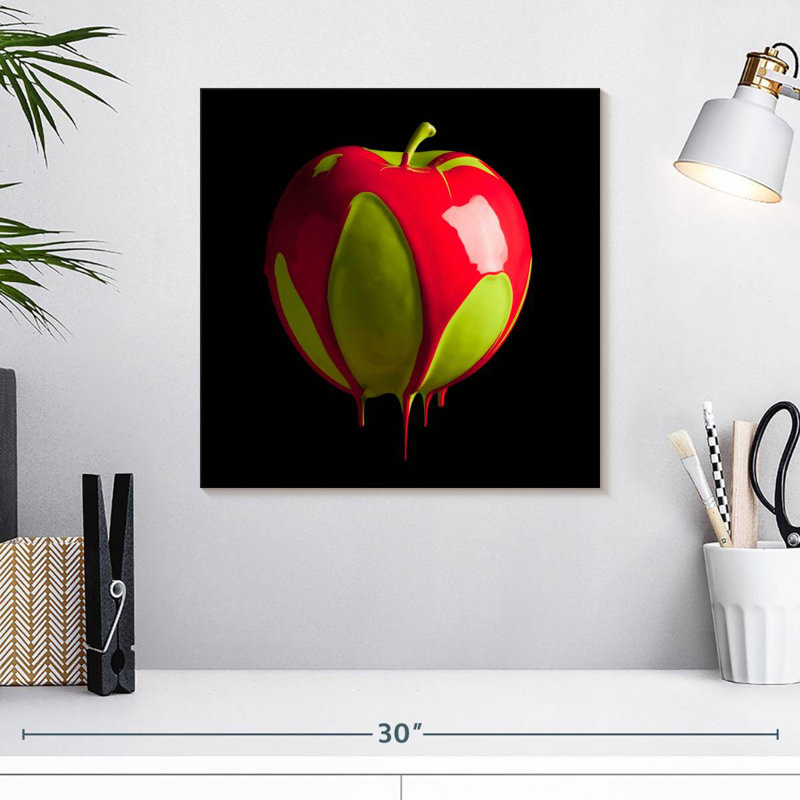 Arney couleur pomme goutte à goutte, H 16 po x l 16 po