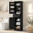Tall Bathroom Freestanding Storage Cabinet with Adjustable Shelves, Door Shelves Design-310502731