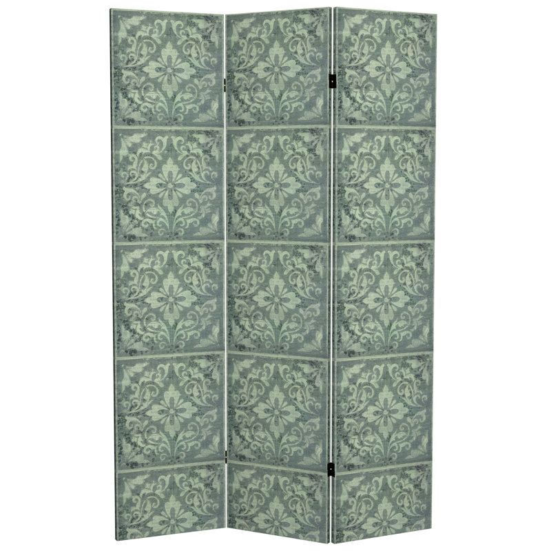 3 Panel Room Divider, Green