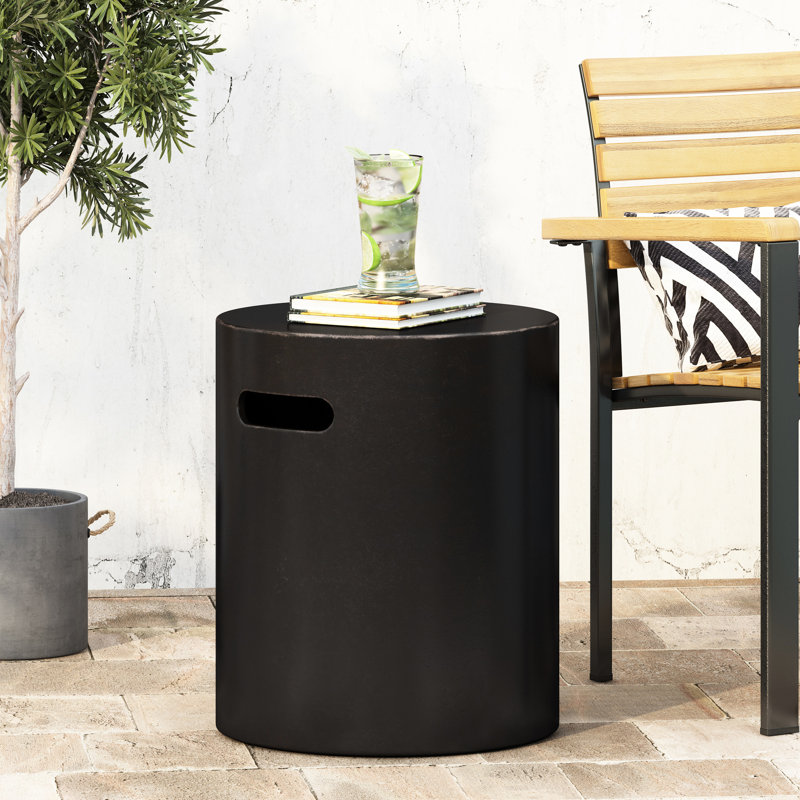 Bureau de patio en béton léger - Espace de travail élégant et pratique pour travailler en plein air avec du caractère charmant