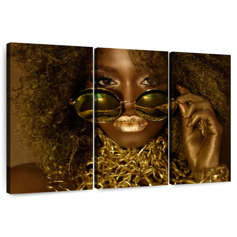 Leisha Golden Lady Fashion, H 24 po x l 38 po