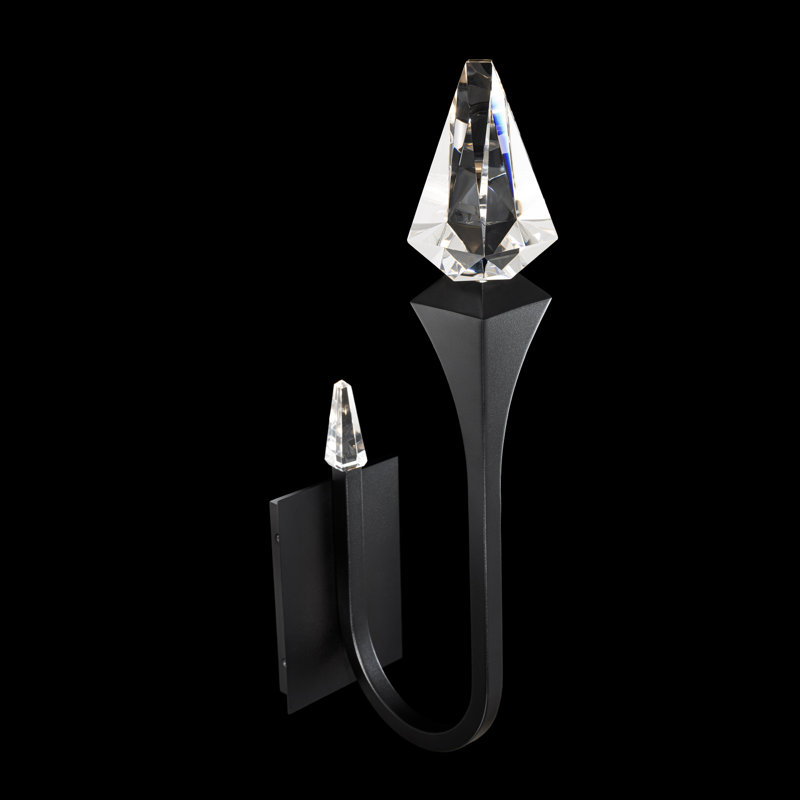 Plumeria 2 Light Crystal LED Wall Sconce