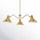 Delano 3 Light Metal Dimmable Chandelier
