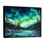 «Green Northern Lights Winter Charm» sur impression sur toile