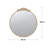 36" X 39" Round Gold Mirror-579192017-579192012
