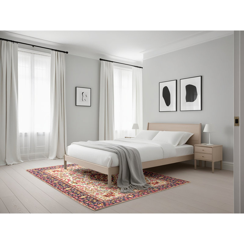 Tapis oriental beige, Rectangle 5 pi x 7 pi