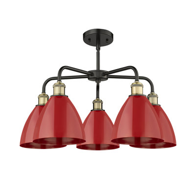 Trickett 5 - Light Steel Dimmable Chandelier