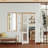 Sliding Pocket Door - Frosted Glass Design -Maufacture Wood With Hardware, 80"-100155213