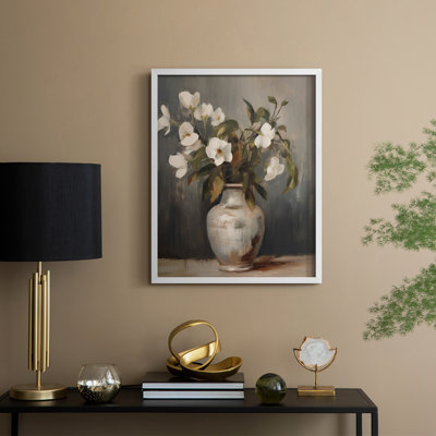 Vintage Floral Print XXII Framed Print - Solid Wood