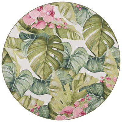 Tamera 596 Area Indoor/Outdoor Area Rug In Green / Pink