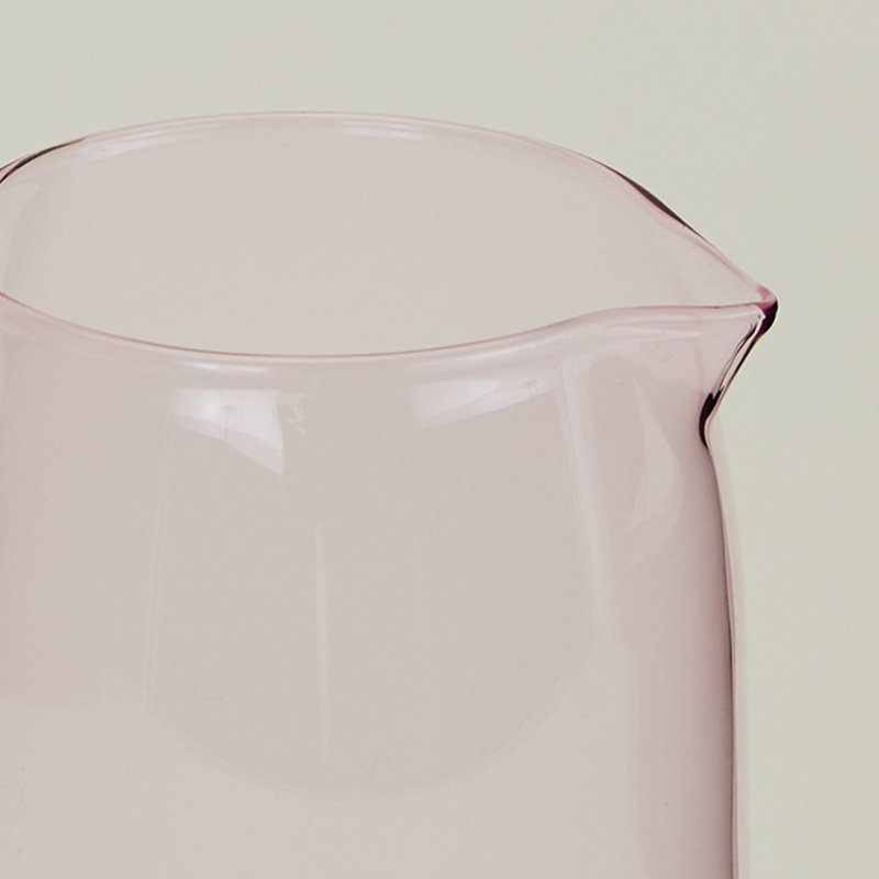 Glass Pitcher, Blush
