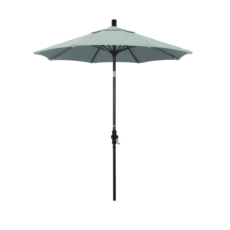 Parasol de marché 7,5 pi Brent, Noir, noir, noir, noir, Toile spa Sunbrella®