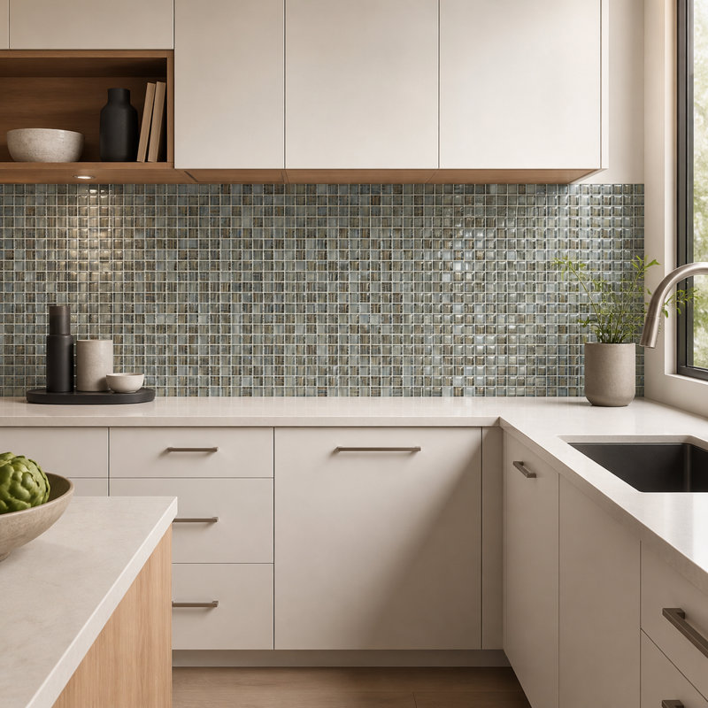 11.75'' W X 11.75''  Glass Tile