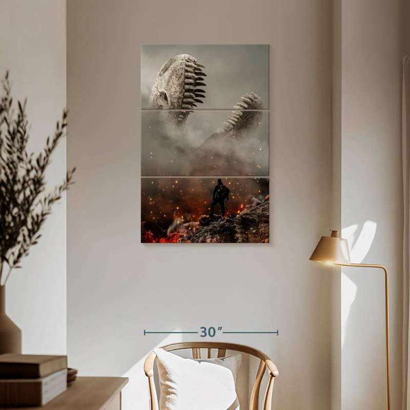 Brampt Dino Ashes, 57" H x 36" W