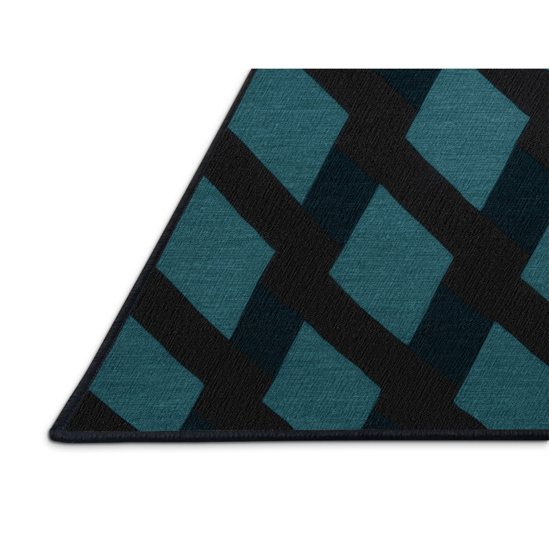 Tapis botanique lavable à la machine, Rond 8 pi