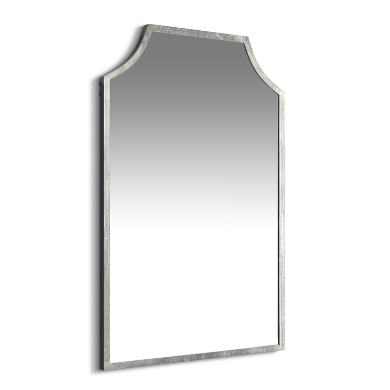 Simone Metal Flat Mirror, Silver