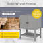 Base de meuble-lavabo de salle de bain seulement, structure en bois massif, armoire de rangement de salle de bain avec portes et tablette ouverte-106735546