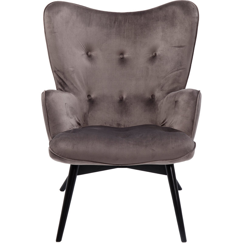 Armchair Vicky, Grey, Black
