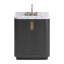 Corbin 30" Freestanding Single Bathroom Vanity with Carrara Marble Top-2135127284-2135127179-2135127183