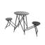 Table d'appoint 60,83 x 24 x 32,3 po avec deux sièges