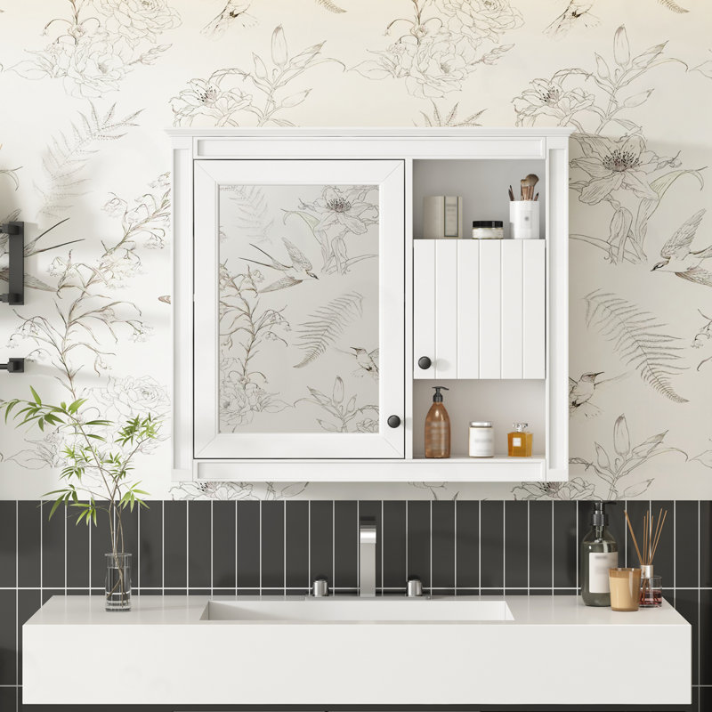 Armoire murale moderne avec miroir