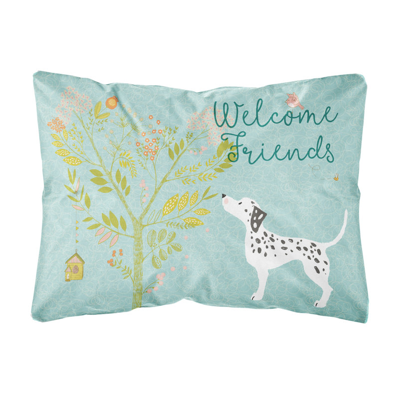  Coussin intérieur / extérieur Welcome Friends Dalmatian