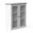 Jaeden Removable Two-Door Wall Cabinet with Water-Textured Glass and Adjustable Shelves-106209695