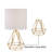 Jermaine 18.75" Table Lamp Set-657220258