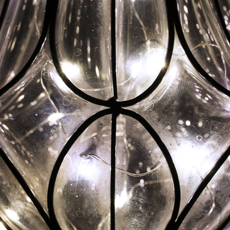 Lanterne suspendue solaire Exhart, Transparent