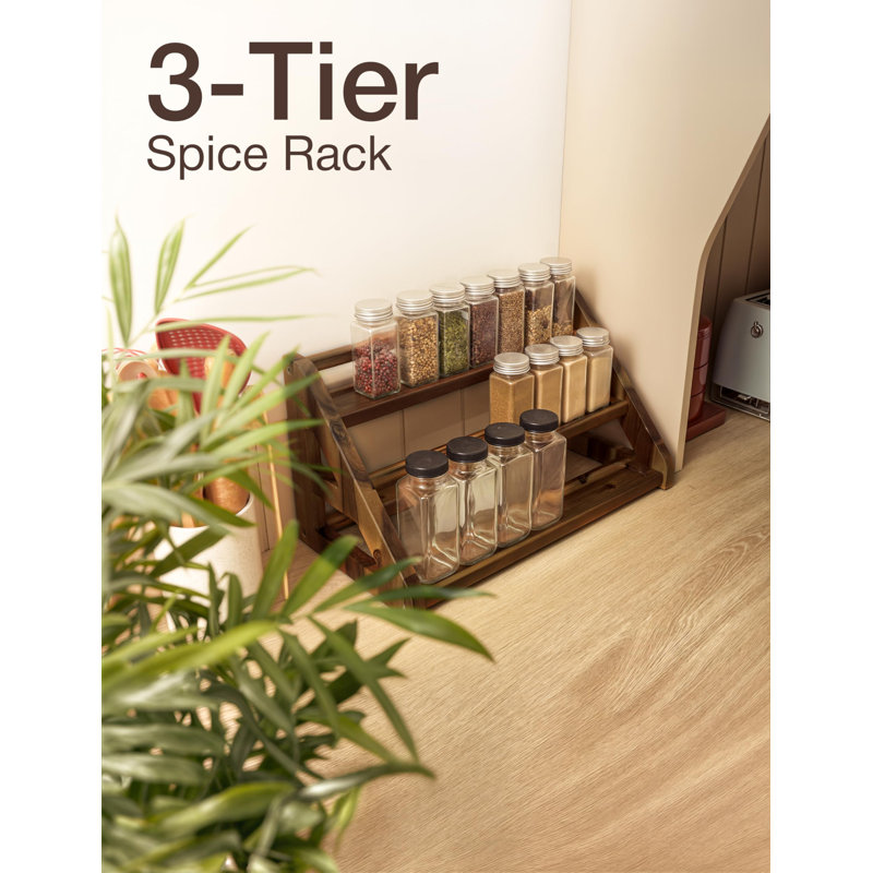 Spice Rack For Countertop, Walnut