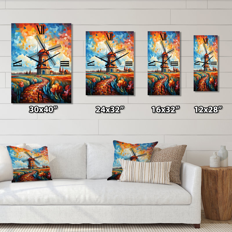 Horloge murale Neo-Fauvist, Grand