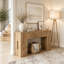 Console, table de couloir en bois-129996553