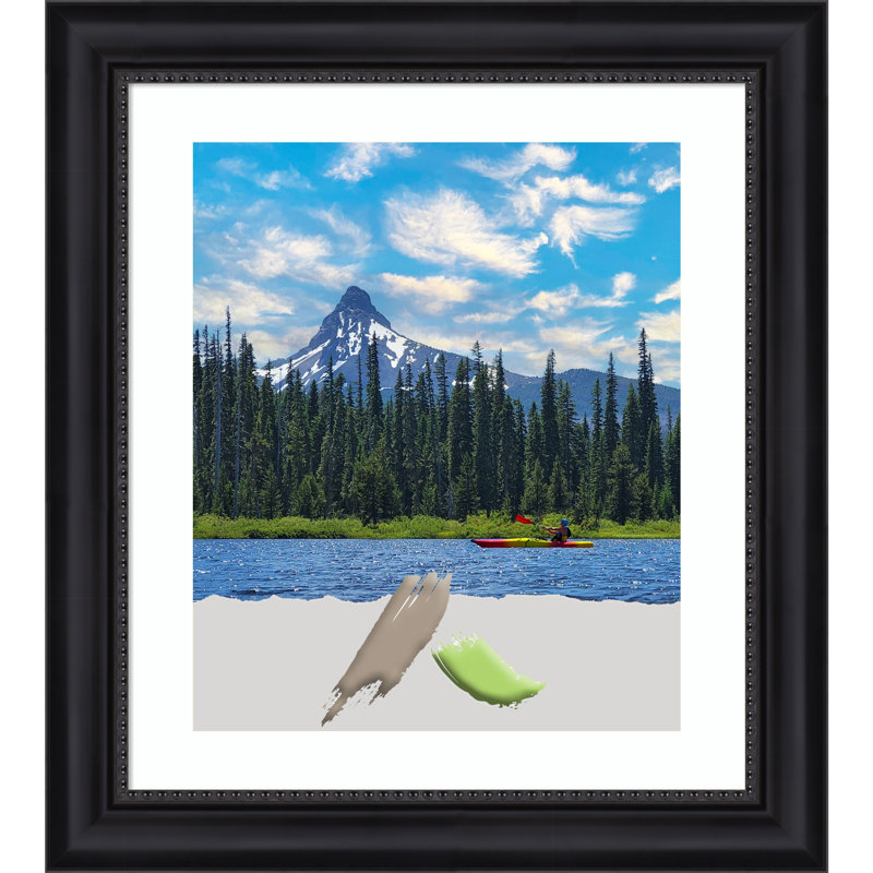 Darrion Picture Frame with Mat, Black, 20" x 24"