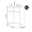 Armoire de rangement pour chaussures 16 paires