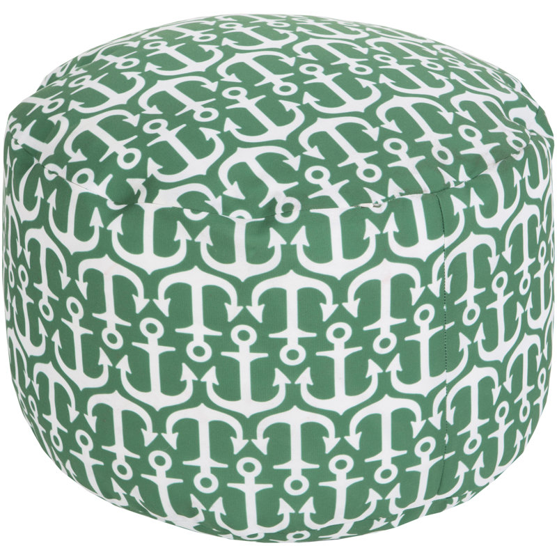 Ann Arbor Upholstered Pouf, Poppy