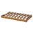 Basicwise Foldable Bamboo Shoe Rack and Storage Shelf Multi-Purpose Wooden Organizer for Entryway Closet or Living Room Space-Saving Stand for Shoes Slippers Plants Towels and Home Décor, 2-Tier 